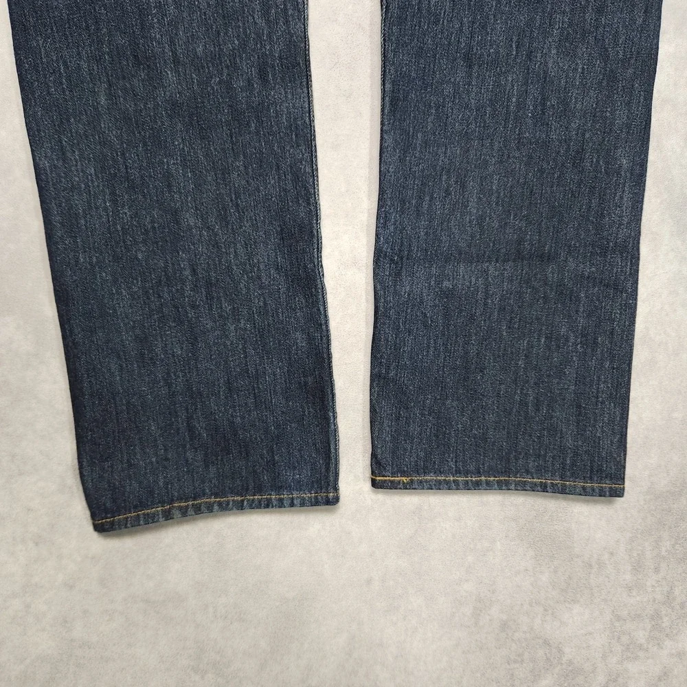 Levis 501 Original Fit Mens Jeans 38x30 Dark Wash‎ Button Fly Straight Leg